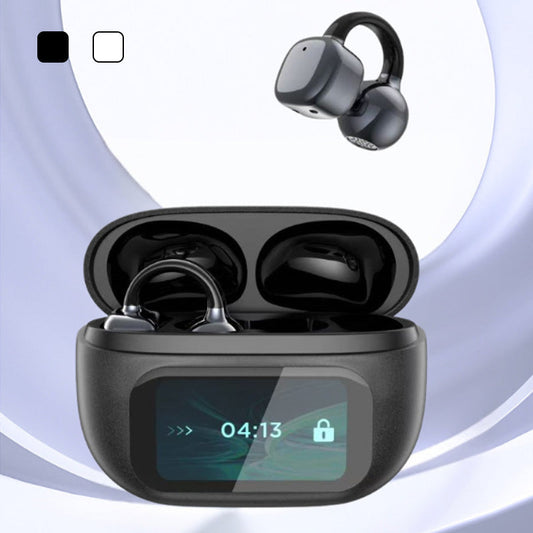 🔥2025 HOT SALE🎧Ear Clip-on Smart Color Screen Intelligent Translation Headset🎧