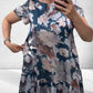 👗New Arrival✨Loose Round Neck Short Sleeve Floral Dress