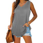 Summer V-Neck Solid Color Vest