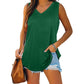 Summer V-Neck Solid Color Vest