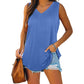 Summer V-Neck Solid Color Vest