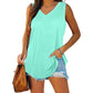 Summer V-Neck Solid Color Vest