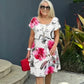 🌸Spring Explosion🌸Multi-plant Floral Print Cascade Dress