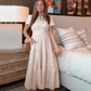 💞Spring New Arrival💞Women's Casual Summer Short-Sleeve V-Neck Long Dresses