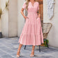 💞Spring New Arrival💞Women's Casual Summer Short-Sleeve V-Neck Long Dresses