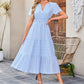 💞Spring New Arrival💞Women's Casual Summer Short-Sleeve V-Neck Long Dresses