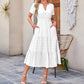 💞Spring New Arrival💞Women's Casual Summer Short-Sleeve V-Neck Long Dresses
