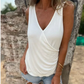 👚Button Cross V-Neck Tank Top🌟Stylish Design, Elegant Fit, Essential for Summer!