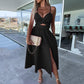 👗Summer New💕Women’s Spaghetti Straps High Slit Dress