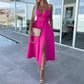 👗Summer New💕Women’s Spaghetti Straps High Slit Dress