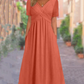 👗Women’s V-Neck Short Sleeve Long Dresses💙