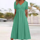 👗Women’s V-Neck Short Sleeve Long Dresses💙