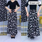 Women's Fashion High Waist Floral Pleated Long Skirt
