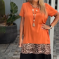 💕New Specials💕Women’s Color Block Short Sleeve Long Dress