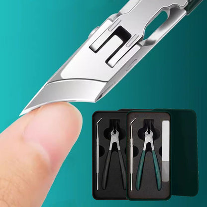 🔥2025 Hot Sale🔥 Anti-Splash 25° Slant Edge Nail Clipper 3-Piece Set