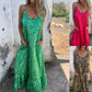 Women's Printed Spaghetti Strap Maxi Dress
