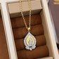 ✨Shiny Gift📿Retro Style Gold Tower Rhinestone Pendant