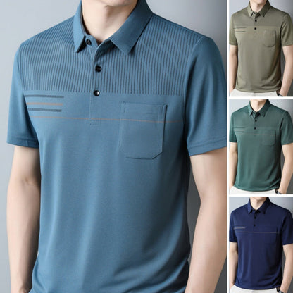 Men's Thin Breathable Casual Short Sleeved T-Shirt