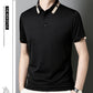 🔥Men's Stretch Ice Silk Short Sleeve Lapel T-shirt