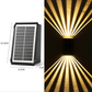 Outdoor Waterproof 4 LED Solar Wall Decorative Spotlight