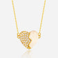 ✨Buy 1 Get 1 Free✨Premium Gold Diamond Magnetic Heart Necklace