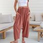 Women's Solid Color Wide Leg Pants