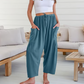 Women's Solid Color Wide Leg Pants