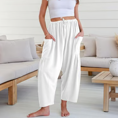 Women's Solid Color Wide Leg Pants
