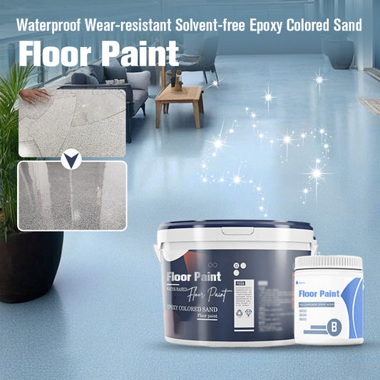 Waterproof Wear-resistant Solvent-free Epoxy Colored Sand Floor Paint