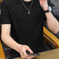 Men's Diamond Check Embossed Top