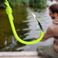 Outdoor Fluorescent Floating Fishing Set with 5 Barbed Hooks