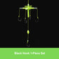 Outdoor Fluorescent Floating Fishing Set with 5 Barbed Hooks