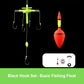Outdoor Fluorescent Floating Fishing Set with 5 Barbed Hooks