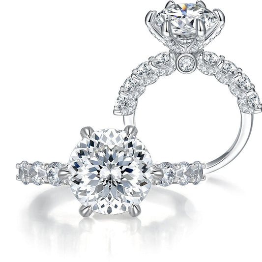💍Gift For You | 5 Carat Moonlight Sterling Silver Moissanite Ring