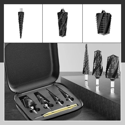 🎉50% Off🎉High Hardness Spiral Flute Step Drill Bit Set