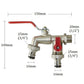 🔥50% OFF! ⚙️ Universal Stainless Steel Double Outlet Garden Faucet – Independent Valves, Heavy-Duty & Easy Install 🚰