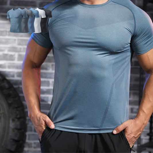 Men's Comfortable Breathable Quick Dry Crew Neck Short Sleeve Top