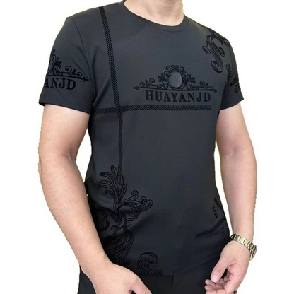 Men's Casual Business Round Neck Short Sleeve T-Shirt