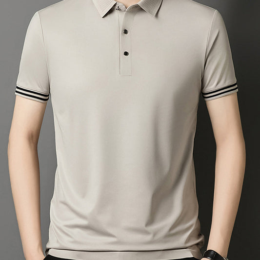 Men's Fashion Lapel Short Sleeve Top