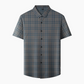 Men’s Casual Plaid Short Sleeve Shirt