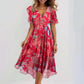 🔥50% OFF👗Special Blue Short Sleeve Midi Dress