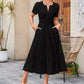 🍃 50% OFF NOW!✨ Women’s Elegant V-Neck Eyelet Flowy Dress – Romantic & Breathable – Summer Essential 🌸