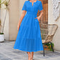 🍃 50% OFF NOW!✨ Women’s Elegant V-Neck Eyelet Flowy Dress – Romantic & Breathable – Summer Essential 🌸