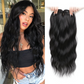 Wavy Clip-In Hair Topper with Bangs for Thinning Hair