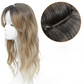 Wavy Clip-In Hair Topper with Bangs for Thinning Hair
