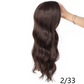 Wavy Clip-In Hair Topper with Bangs for Thinning Hair