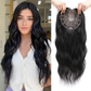 Wavy Clip-In Hair Topper with Bangs for Thinning Hair