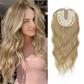 Wavy Clip-In Hair Topper with Bangs for Thinning Hair