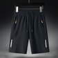 Men's Summer Elastic Shorts with Pockets