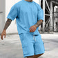 ⏳Time-Limited Special⏰Men's Casual Short Sleeve T-Shirt Shorts Set